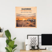 Route 66 Glenrio Ghost Town Heritage ポスター (ホームオフィス)