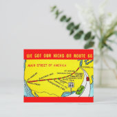 Route 66 - Got our Kicks Postcard ポストカード (スタンド正面)