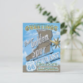 Route 66 Greetings Glendora Californiaはがき ポストカード (スタンド正面)