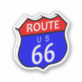 Route 66 Highway Sign シール (正面)