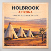 Route 66 Holbrook Desert Heritage ポスター (正面)