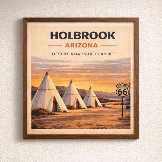 Route 66 Holbrook Desert Heritage ポスター