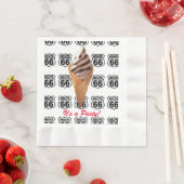 Route 66 ice cream napkin 縁ありランチョンナプキン (インサイチュ)