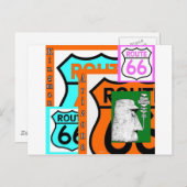 Route 66 Kingman Giganticus Headicus AZ ポストカード (正面/裏面)