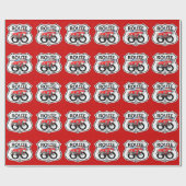 Route 66 life style  love the freedom ラッピングペーパー (フラット)