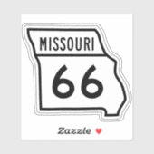 Route 66 MISSOURI州旅行標識シール シール (シート)