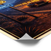 Route 66 Neon Nights Litho ポスター (角)