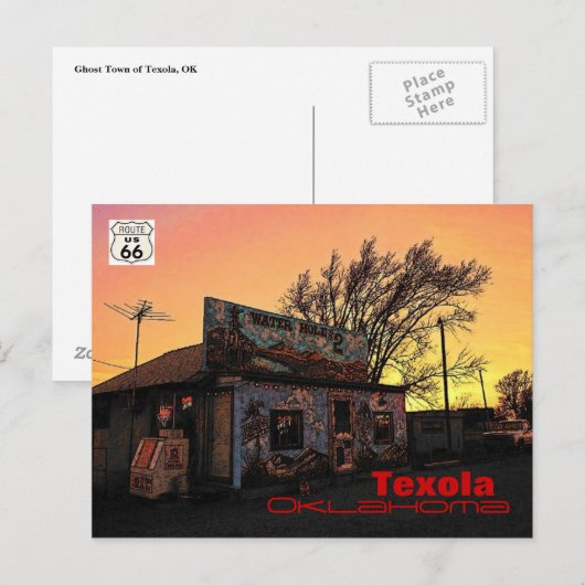 Route 66(OK)はがき ポストカード (正面/裏面)