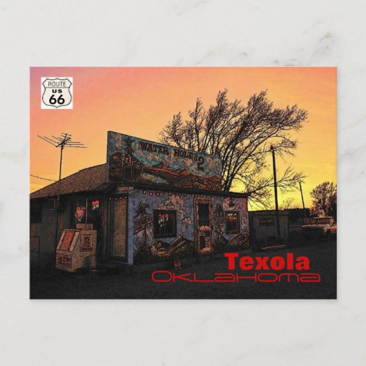 Route 66(OK)はがき ポストカード (正面)