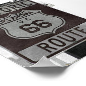 Route 66 Oklahoma Sign Poster ポスター (角)