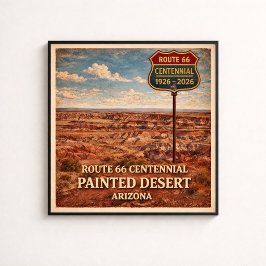 Route 66 Painted Desert Arizona   ポスター