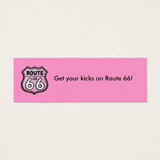 Route 66 Pink Personal Card
