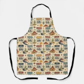 route 66 Road Trip Chef Apron Decor エプロン (正面)