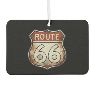 Route 66 Rusty Road Sign カーエアーフレッシュナー