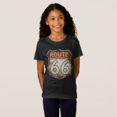 Route 66 Rusty Road Sign Tシャツ (正面フル)