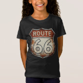 Route 66 Rusty Road Sign Tシャツ (正面)