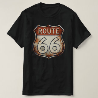 Route 66 Rusty Road Sign Tシャツ