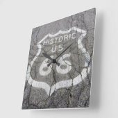Route 66 Square Wall Clock スクエア壁時計 (傾斜)