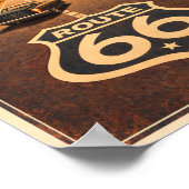 Route 66 Stop For A Bite Litho ポスター (角)