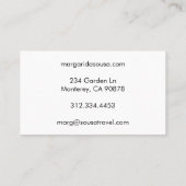 Route 66 TeePeeヴィンテージレトロ写真旅行観光 名刺 (裏面)