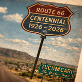 Route 66 Tucumcari Mountain New Mexico ポスター