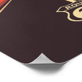 Route 66 USA Vintage Sunset Desert ポスター (角)