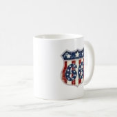 Route 66 Vintage Shield Heritage Coffee Mug コーヒーマグカップ (正面右)