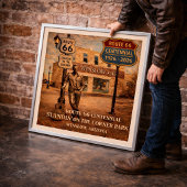 Route 66 Winslow Arizona Standin' ポスター
