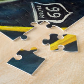 Route 66 with Marvin and the Poodlesパズル ジグソーパズル (側面)