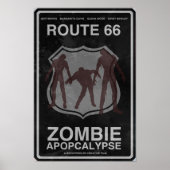 Route 66 Zombie Apopcalypseポスター ポスター (正面)