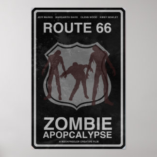Route 66 Zombie Apopcalypseポスター ポスター