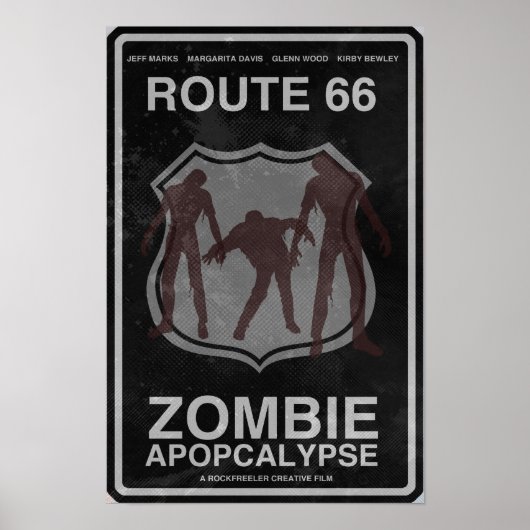 Route 66 Zombie Apopcalypseポスター ポスター (正面)
