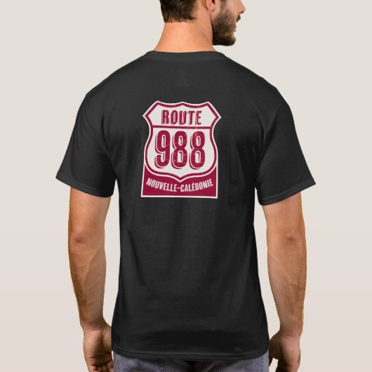 Route 988, Nouvelle-Calédonie vintage Tシャツ (裏面)