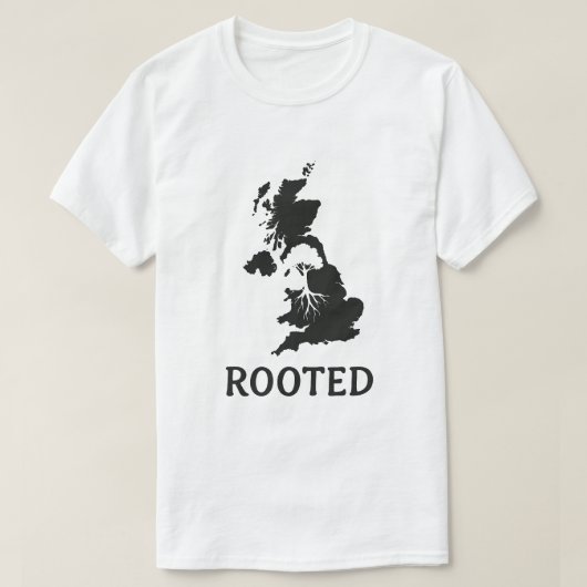 ROUTED UK Map TreeグラフィックTシャツ Tシャツ (デザイン正面)