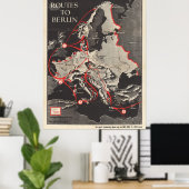 Routes ToBerlin Poster ポスター (ホームオフィス)
