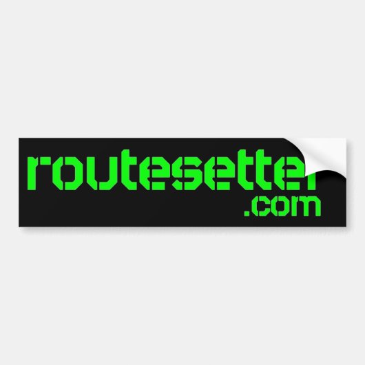 routesetter.comのステッカー バンパーステッカー (正面)