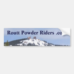 Routtの粉のライダーのバンパーステッカー バンパーステッカー
