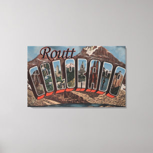 RouttのColoradoLargeの手紙ScenesRoutt、CO キャンバスプリント