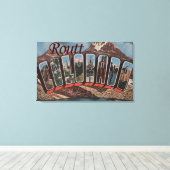 Routt, ColoradoLarge Letter ScenesRoutt, CO キャンバスプリント (インサイチュ (ウッドフロア))
