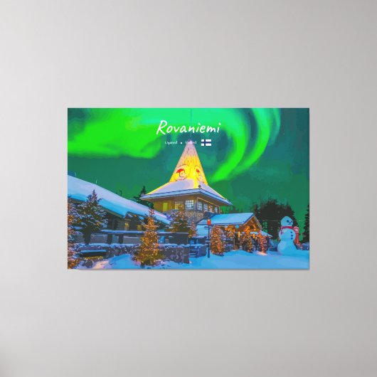 Rovaniemi, Finland キャンバスプリント (正面)