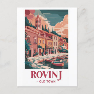 Rovinj，クロアチア – 沿岸美しいはがき：キャプチャ ポストカード