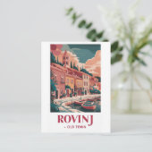 Rovinj,クロアチア – 沿岸美しいはがき:キャプチャ ポストカード (スタンド正面)