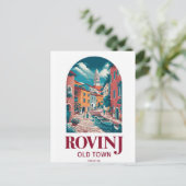Rovinj，クロアチア – 沿岸美しいはがき ポストカード (スタンド正面)