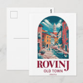 Rovinj，クロアチア – 沿岸美しいはがき ポストカード (正面/裏面)