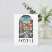 Rovinj Croatia VintageTravelはがき ポストカード (スタンド正面)
