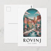 Rovinj Croatia VintageTravelはがき ポストカード (正面/裏面)