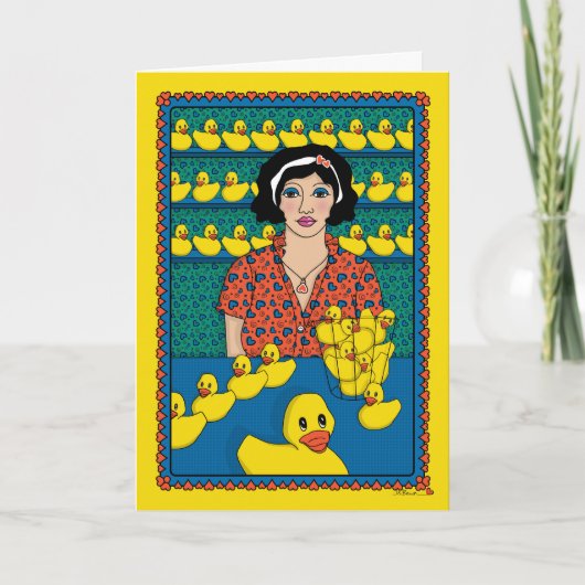 Row_B_Greetingでアヒルを取得する カード (正面)