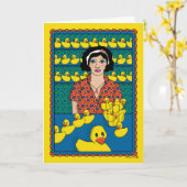 Row_B_Greetingでアヒルを取得する カード (黄色い花)