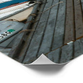 Row Boats at Dock ポスター (角)