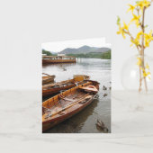Row Boats: Derwentwater カード (黄色い花)